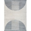 Nourison Astra Washables - Asw03 Ivory Blue Area Rug 6 ft. 7 in. X 9 ft. Rectangle