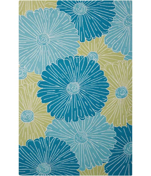 Nourison Fantasy Area Rug FA25 Seafoam