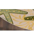 Nourison Aloha Green Yellow ALH24 7 ft. 10 in. Round Rug