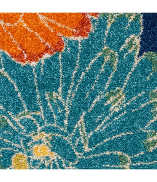 Nourison Allur Area Rug ALR06-Navy Multicolor