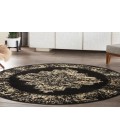 Nourison Grafix Black GRF14 4 ft. Round Rug