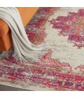 Nourison Passion Area Rug PSN03-Ivory/Fuchsia