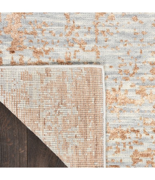 Nourison Luna Blue Mocha LUN01 9 ft. X 12 ft. Rect. Rug