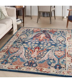 Nourison Parisa - Psa06 Denim Multi Area Rug 5 ft. 3 in. X 7 ft. 5 in. Rectangle
