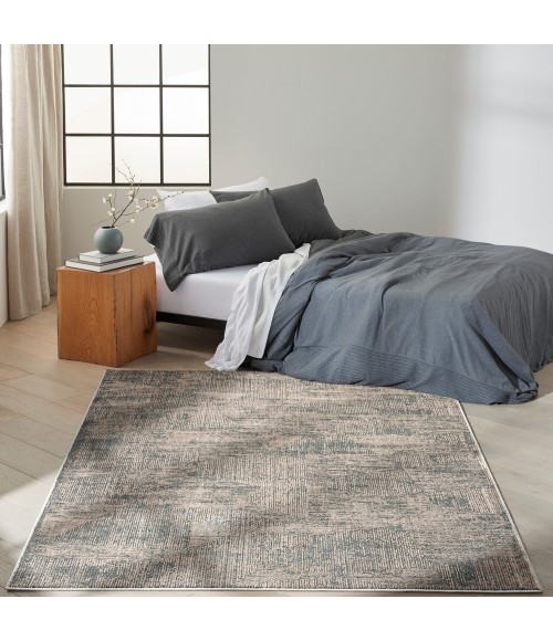 Calvin Klein Irradiant Area Rug IRR01 Black Ivory