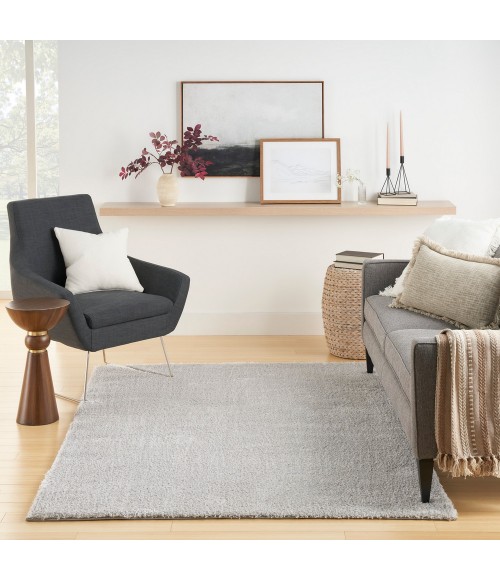 Nourison Pacific Shag Area Rug PCS01 Silver
