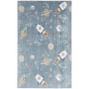 Nourison Astra Machine Washable Blue Multicolor ASW18 5 ft. 3 in. X 7 ft. Rectangle Rug