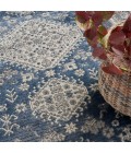 Nicole Curtis Series 4 Area Rug SR403 Grey/Navy