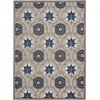 Nourison Aloha - Alh19 Grey Blue Area Rug 6 ft. X 9 ft. Rectangle