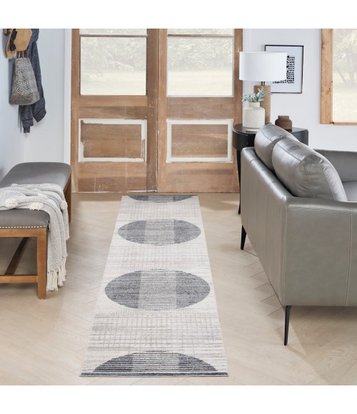 Nourison Astra Machine Washable Area Rug Nourison Astra Machine Washable Area Rug ASW03 Ivory Blue