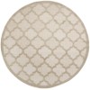Nourison Home Easy Care Cream NES01 8 ft. Round Rug