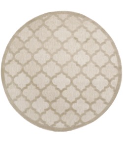 Nourison Home Easy Care Cream NES01 8 ft. Round Rug