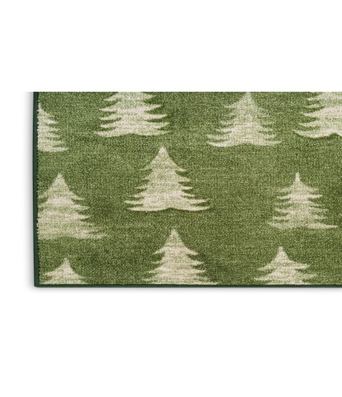Nourison Accent Decor/Xmas Olive 173JP 2 ft. X 4 ft. 2 in. Rectangle Rug