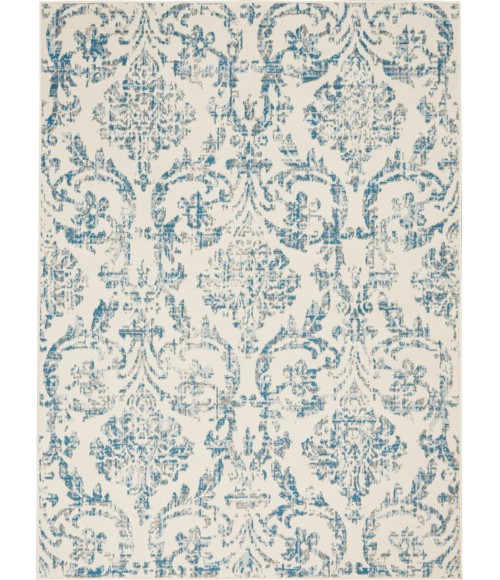 Nourison Jubilant Area Rug JUB09-Ivory/Blue