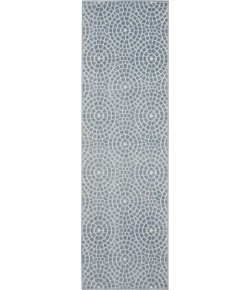 Nourison Urban Chic - Urc04 Light Blue Area Rug 2 ft. 2 X 7 ft. 3 Rectangle