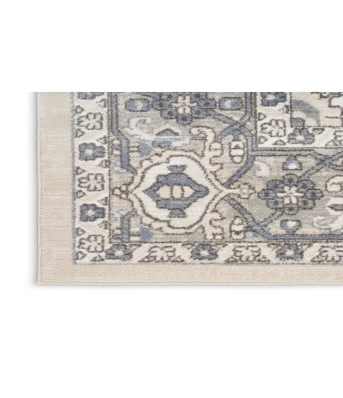 Nourison Concerto Ivory Blue Rug CNC05 8 ft. 10 in. X 11 ft. 10 in. Rectangle - Rugs Town Nourison Concerto Ivory Blue CNC05 8 ft. 10 in. X 11 ft. 10 in. Rectangle Rug