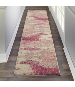 Nourison Celestial - Ces02 Ivory Pink Area Rug 2 ft. 2 X 10 ft. Rectangle