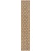 Nourison Twist Reversible 2ft. 2in. x 12ft. Natural Modern Rug