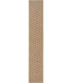 Nourison Twist Reversible 2ft. 2in. x 12ft. Natural Modern Rug