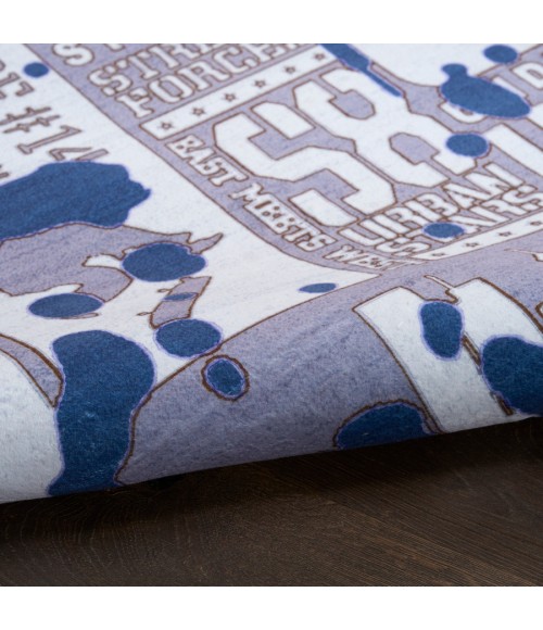 Nourison Home Imagination Blue Rug IMA22 5 ft. X 7 ft. Rectangle - Rugs Town Nourison Home Imagination Blue IMA22 5 ft. X 7 ft. Rectangle Rug