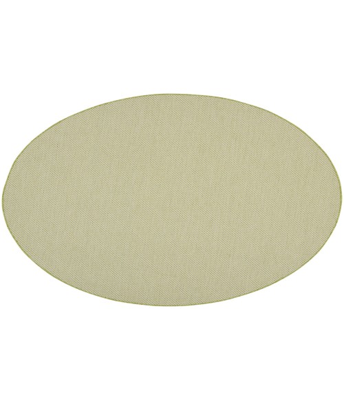 Nourison Courtyard Ivory Green COU01 8 ft. Round Rug