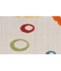 Nourison Aloha Teal Multi ALH27 5 ft. 3 in. Round Rug
