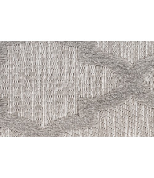 Nourison Easy Care Silver Grey NES01 2 ft. X 6 ft. Rectangle Rug