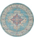 Nourison Passion Round Area Rug PSN03-Light Blue