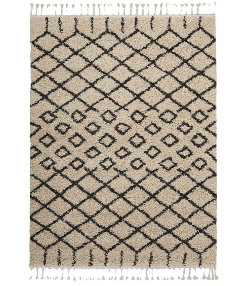Nourison Moroccan Shag Area Rug MRS01-Cream