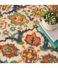 Nourison Allur Area Rug ALR03 Ivory Multicolor