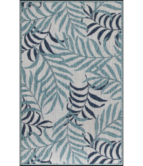 Nourison Garden Oasis Blue GOA01 3 ft. X 5 ft. Rectangle Rug