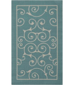 Nourison Home & Garden - Rs019 Light Blue Area Rug 2 ft. 3 X 3 ft. 9 Rectangle