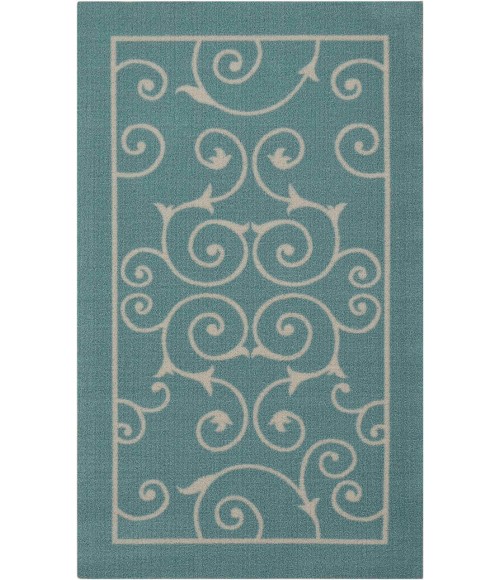 Nourison Home & Garden Area Rug RS019-Light Blue