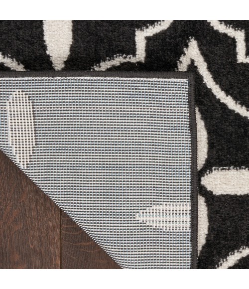 Nourison Home Nourison Essentials Black Ivory NRE04 8 ft. X 10 ft. Rectangle Rug