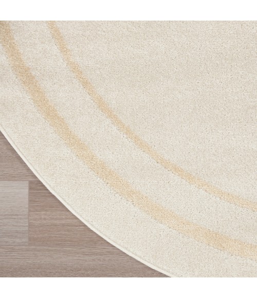 Nourison Home Nourison Essentials Ivory Gold NRE02 8 ft. Round Rug
