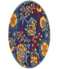 Nourison Aloha Navy Multicolor ALH17 7’10” Round Rug