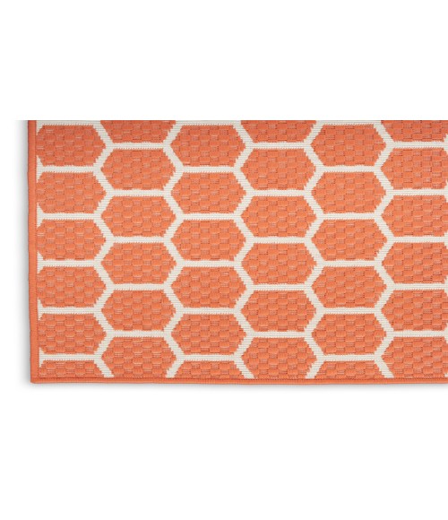 Nourison Reversible Indoor Outdoor Coral Rug RVB01 9 ft. X 12 ft. Rectangle - Rugs Town Nourison Reversible Indoor Outdoor Coral RVB01 9 ft. X 12 ft. Rectangle Rug
