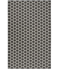 Nourison Reversible Indoor Outdoor Black RVB01 5 ft. X 7 ft. Rect. Rug