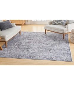 Nicole Curtis Machine Washable Series 1 Ivory Grey SR101 7 ft. 10 in. X 9 ft. 10 in. Rectangle Rug