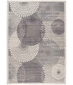 Nourison Graphic Illusions - Gil04 Grey Area Rug 6 ft. 7 X 9 ft. 6 Rectangle