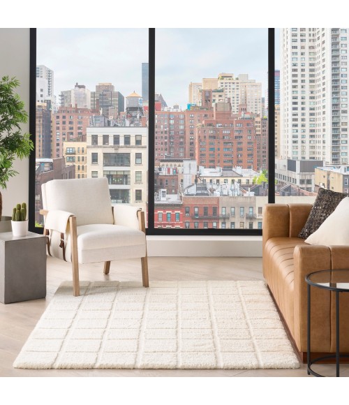 DKNY West End Ave Ivory WTE01 6 ft. X 9 ft. Rect. Rug
