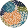 Nourison Aloha - Alh05 Multicolor Area Rug 5 ft. 3 X Round