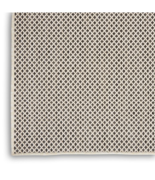 Nourison Courtyard Area Rug COU01-Ivory Charcoal