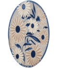 Nourison Aloha Blue Grey ALH33 7’10” Round Rug