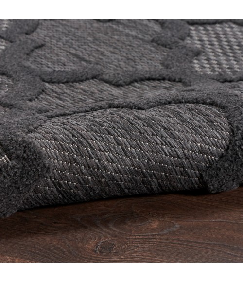Nourison Easy Care Area Rug Nourison Easy Care Area Rug NES01 Charcoal/Black