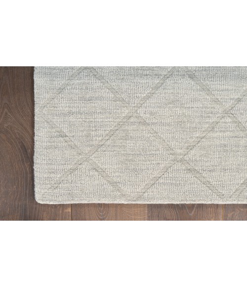 Nourison Wool Haven Grey WOH01 5 ft. 3 in. X 7 ft. 3 in. Rectangle Rug