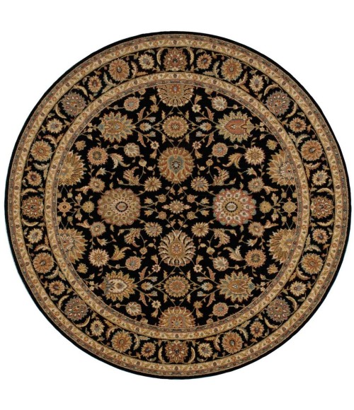 Nourison Living Treasures Round Area Rug LI05-Black