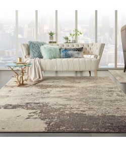 Nourison Celestial - Ces02 Ivory Grey Area Rug 6 ft. 7 X 9 ft. 7 Rectangle