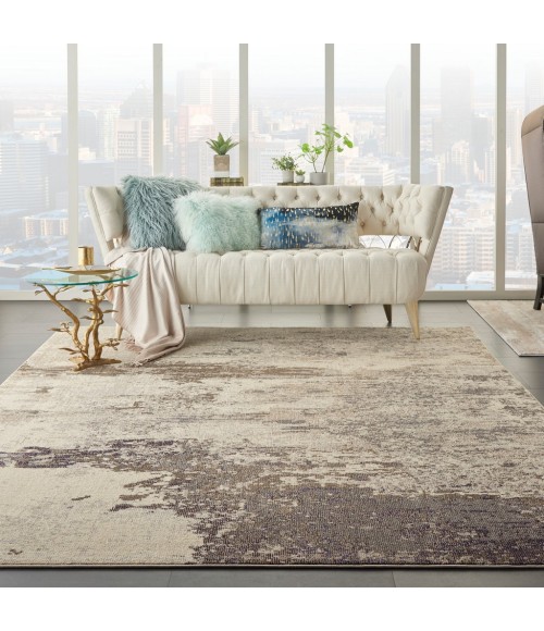 Nourison Celestial Area Rug CES02-Ivory/Grey