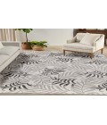 Nourison Garden Oasis Grey Rug GOA01 9 ft. X 12 ft. Rectangle - Rugs Town Nourison Garden Oasis Grey GOA01 9 ft. X 12 ft. Rectangle Rug
